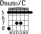 Dsus2/C для гитары - вариант 4