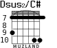 Dsus2/C# для гитары - вариант 5