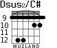 Dsus2/C# для гитары - вариант 6