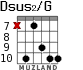 Dsus2/G для гитары - вариант 5