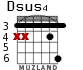 Dsus4 для гитары - вариант 2
