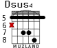 Dsus4 для гитары - вариант 3
