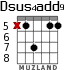 Dsus4add9 для гитары - вариант 4