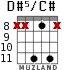 D#5/C# для гитары - вариант 3