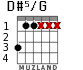 D#5/G для гитары - вариант 1