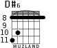 D#6 для гитары - вариант 4