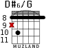 D#6/G для гитары - вариант 5