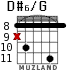 D#6/G для гитары - вариант 6