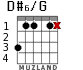 D#6/G для гитары - вариант 7