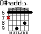 D#7add13- для гитары - вариант 3