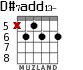 D#7add13- для гитары