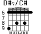 D#7/C# для гитары - вариант 4