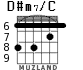 D#m7/C для гитары - вариант 2