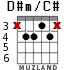 D#m/C# для гитары - вариант 1