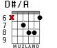 D#/A для гитары - вариант 4