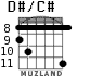 D#/C# для гитары - вариант 4