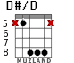 D#/D для гитары - вариант 5