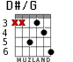 D#/G для гитары - вариант 4