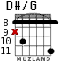 D#/G для гитары - вариант 6