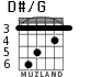 D#/G для гитары - вариант 1