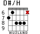 D#/H для гитары - вариант 3