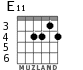 E11 для гитары - вариант 2