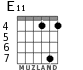 E11 для гитары - вариант 3