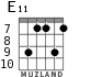 E11 для гитары - вариант 5