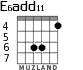 E6add11 для гитары - вариант 4