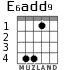 E6add9 для гитары - вариант 3