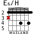 E6/H для гитары - вариант 2