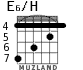 E6/H для гитары - вариант 3