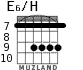 E6/H для гитары - вариант 5