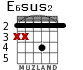 E6sus2 для гитары - вариант 3