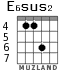 E6sus2 для гитары - вариант 4