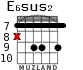 E6sus2 для гитары - вариант 5