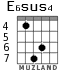 E6sus4 для гитары - вариант 5