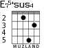 E75+sus4 для гитары - вариант 3