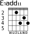 E7add11 для гитары - вариант 2