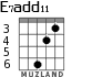 E7add11 для гитары - вариант 4