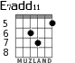 E7add11 для гитары - вариант 5