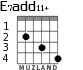 E7add11+ для гитары - вариант 2