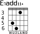 E7add11+ для гитары - вариант 4