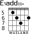 E7add11+ для гитары - вариант 5