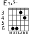 E7+5- для гитары - вариант 3