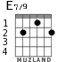 E7/9 для гитары - вариант 1