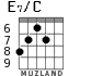 E7/C для гитары - вариант 5