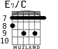 E7/C для гитары - вариант 6