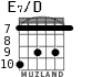 E7/D для гитары - вариант 9