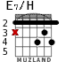 E7/H для гитары - вариант 4